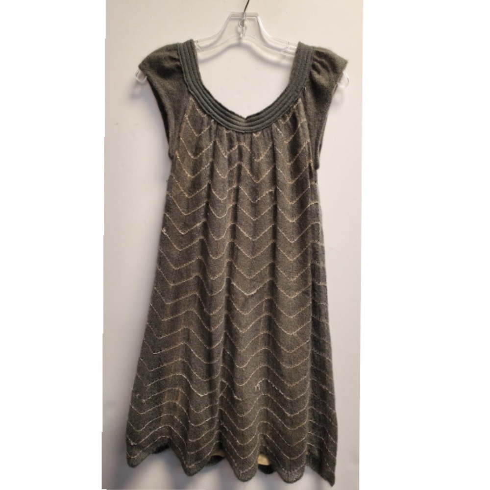 IISLI Sweater Dress with Scallop Hem Line